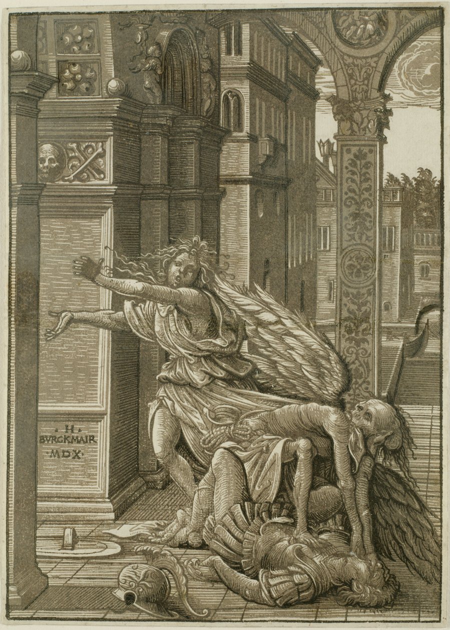 Älskande överraskade av döden av Hans Burgkmair the Elder
