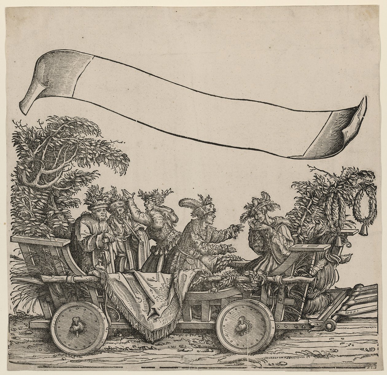 Naturliga dårar Kejsar Maximilian I:s triumftåg, ca 1515 av Hans Burgkmair the Elder