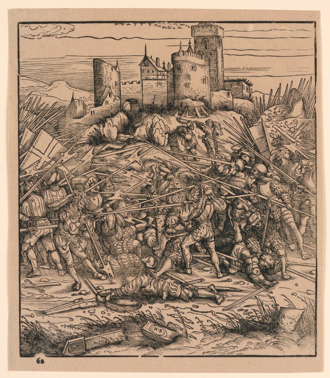 Slaget vid Nauders, från "Der Weisskunig" av Hans Burgkmair the Elder
