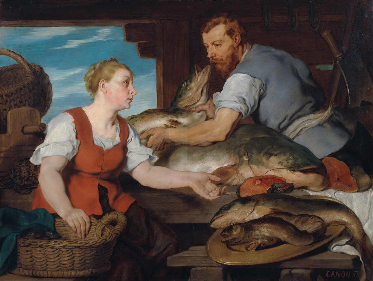 Fiskmarknaden av Hans Canon