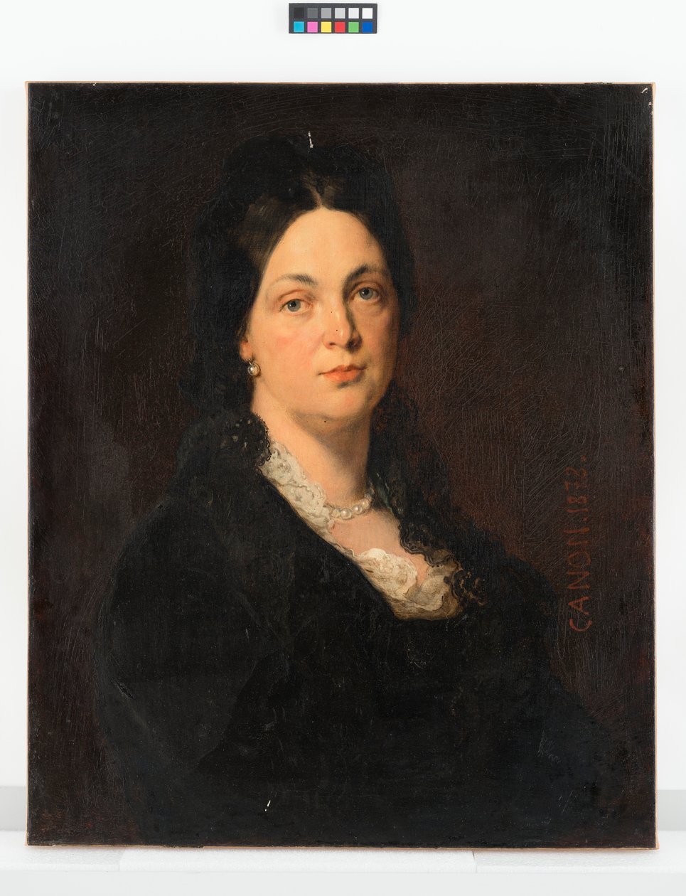 Justine von Hochstetter, född Bengough, Carl Christian Hochstetters hustru av Hans Canon