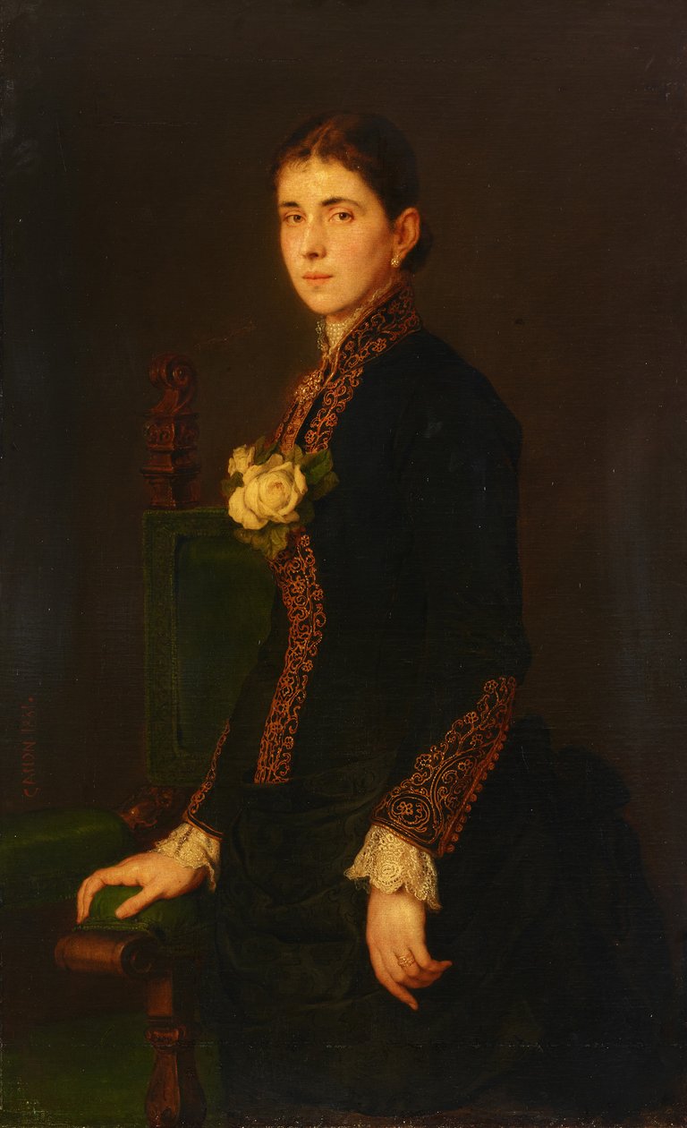 Porträtt av Louise Jauner av Hans Canon