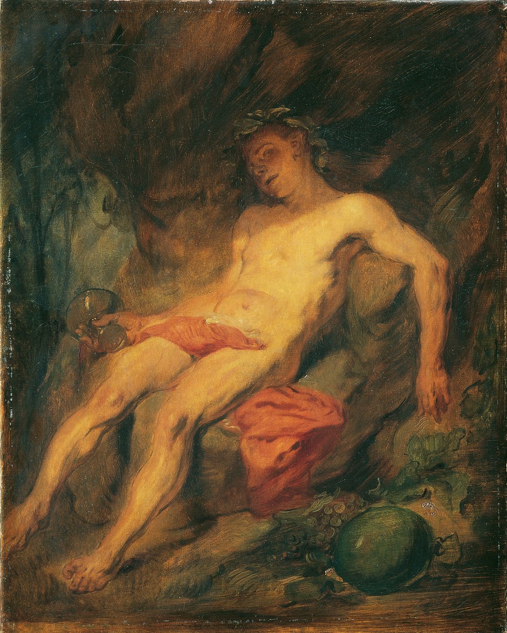Trunkener Bacchus av Hans Canon