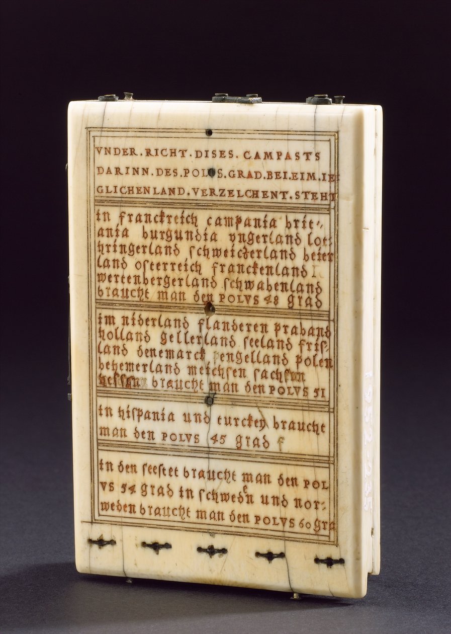 Tablettkompasssolur, Nurenberg, 1574 (se även 259577-78 & 259580) av Hans Ducher
