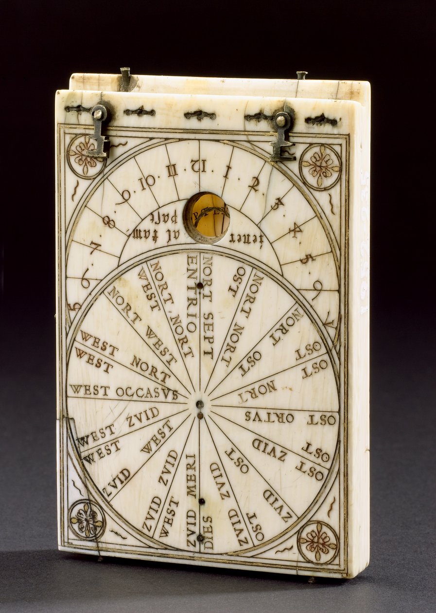 Tablettkompasssolur, Nurenberg, 1574 (se även 259577 & 259579-80) av Hans Ducher