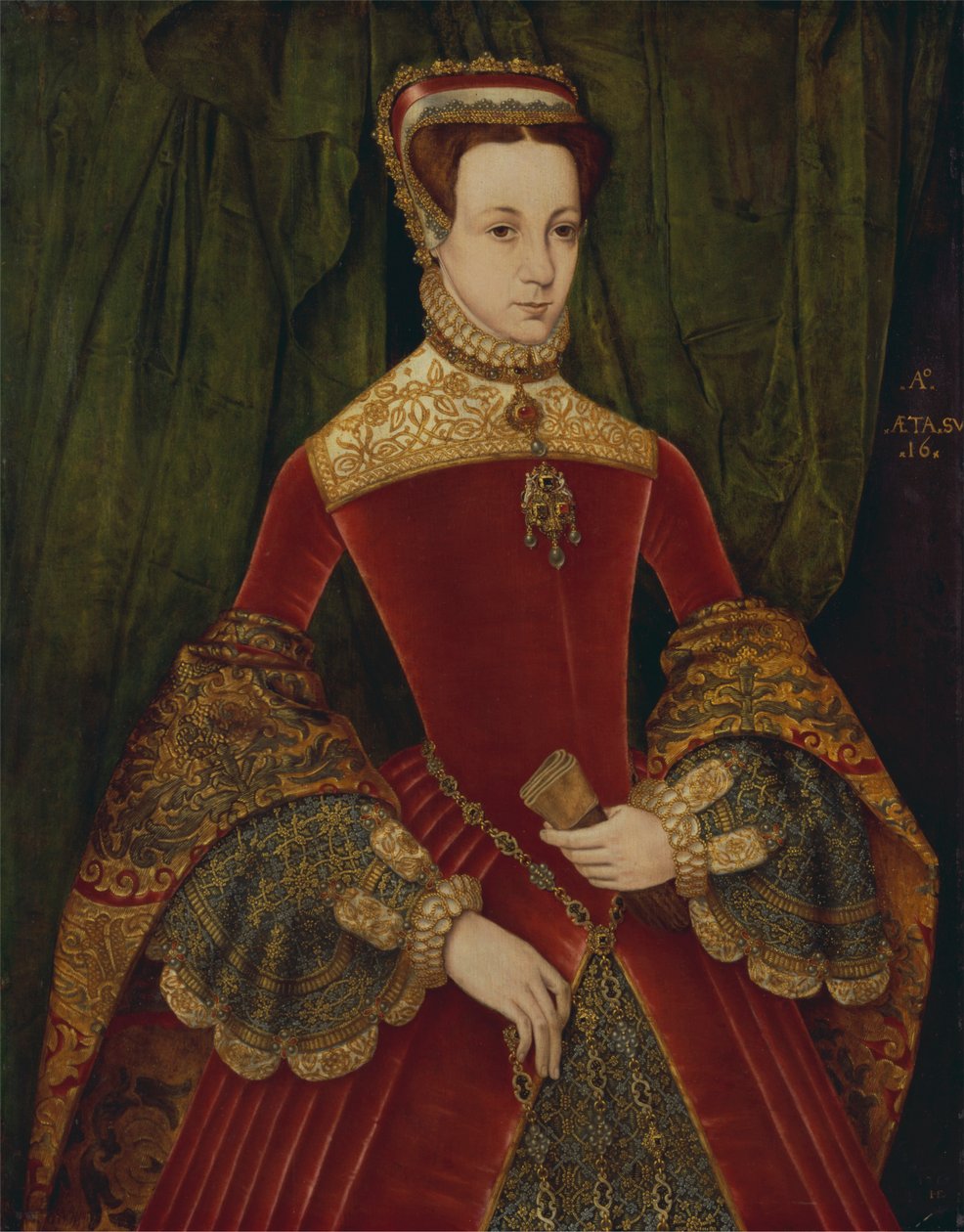 Porträtt av Mary Fitzalan, hertiginna av Norfolk av Hans Eworth