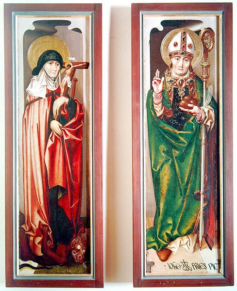 St. Margaret och St. Nicholas of Myra, c.1507 av Hans Fries