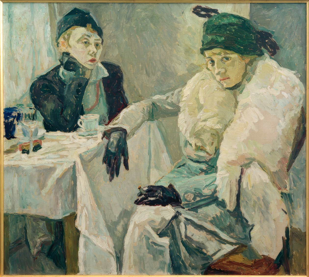 Två damer i caféet av Hans Fuglsang