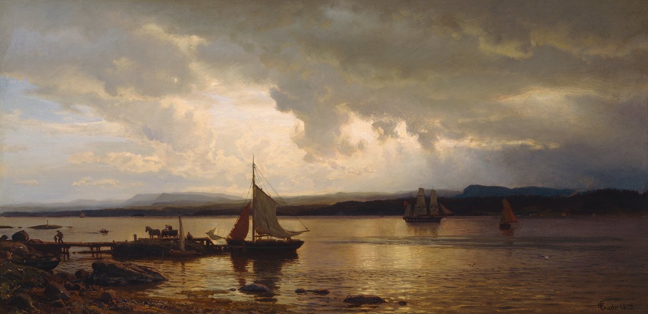 Från Oslofjorden av Hans Gude