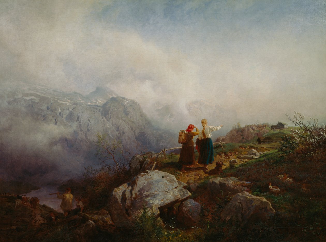 Bergslandskap av Hans Gude