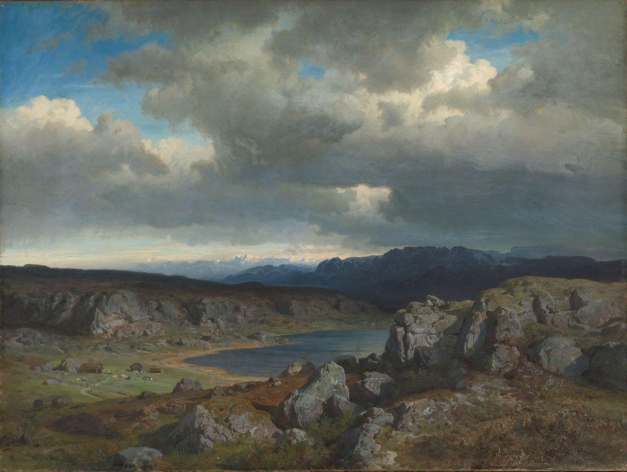 Norska höglandet av Hans Gude