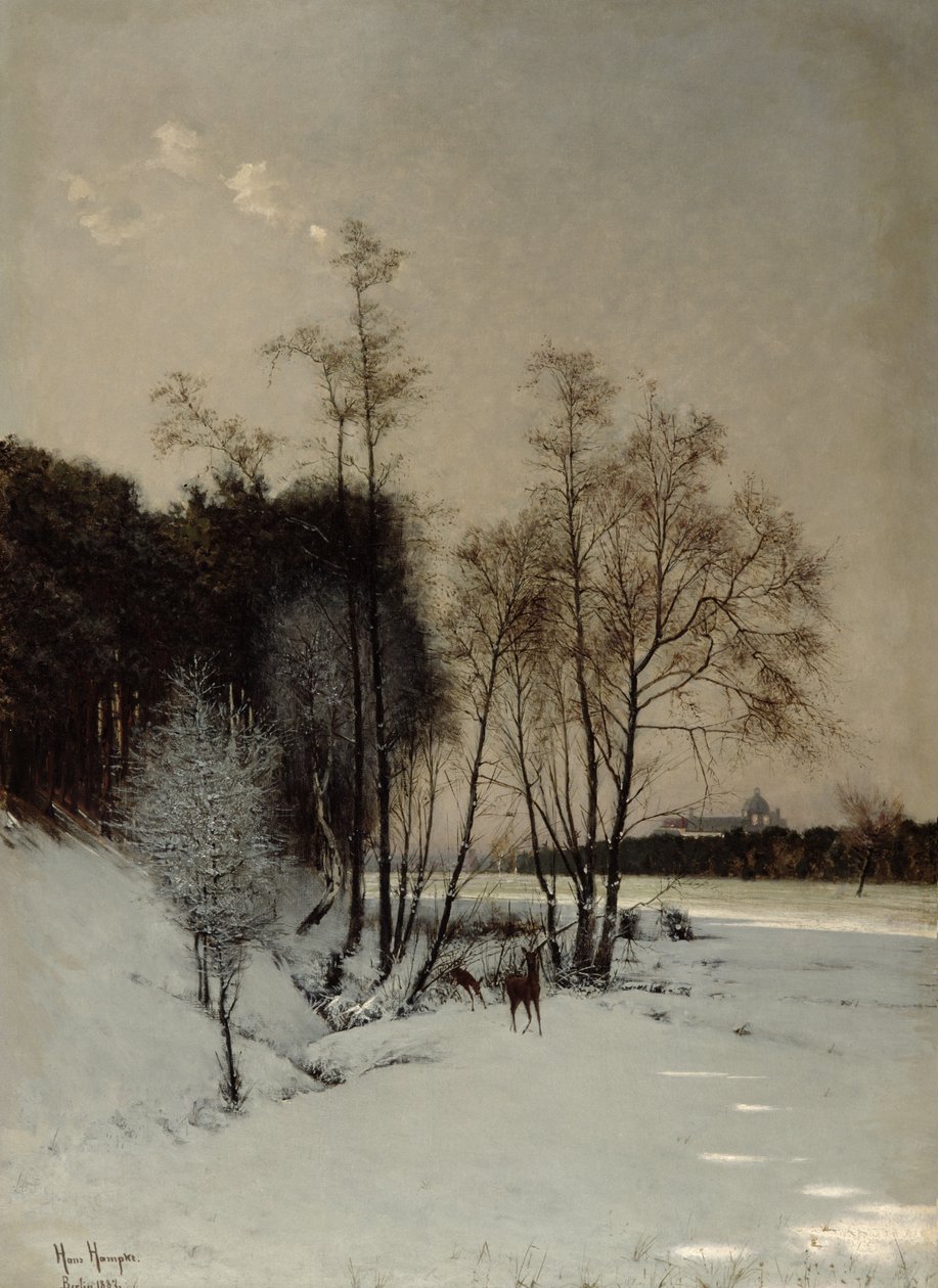 En vintervy i Posen, 1887 av Hans Hampke