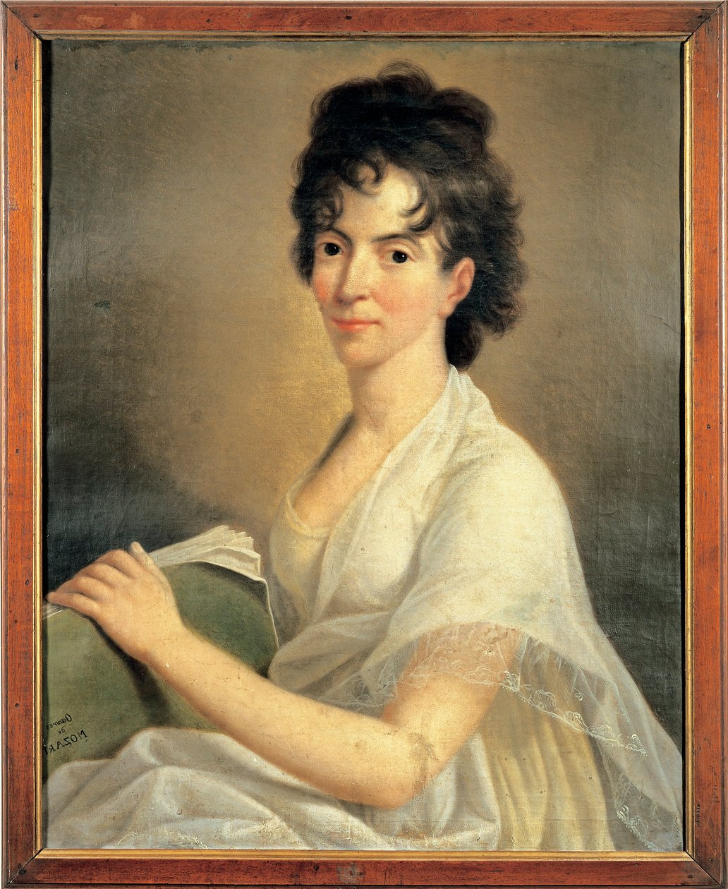 Österrike, Porträtt av Costanze Weber, fru till Wolfgang Amadeus Mozart av Hans Hansen
