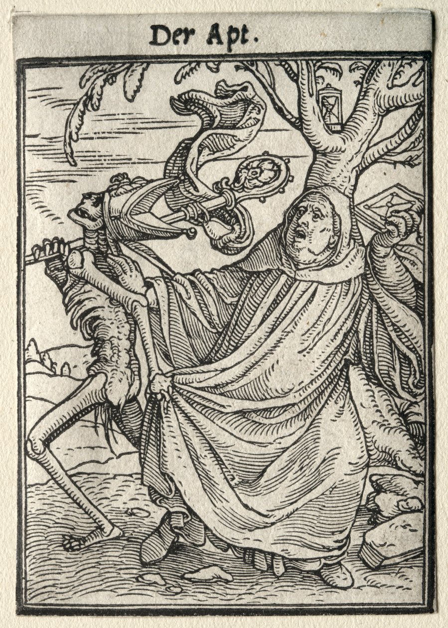 Dödsdansen: Abboten. av Hans Holbein