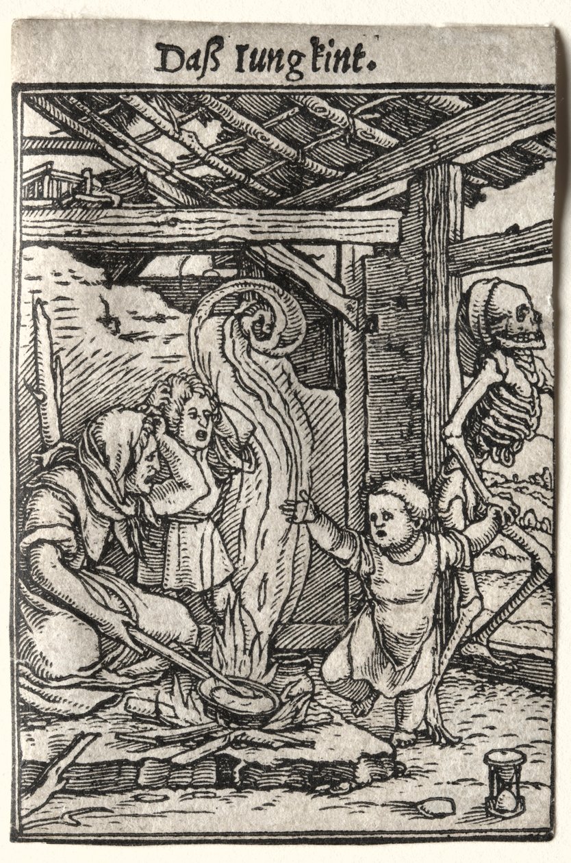Dödsdansen: The Child, ca. 1526. av Hans Holbein