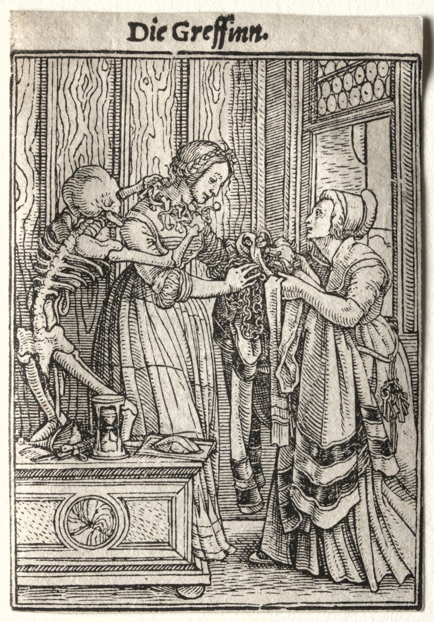 Dödsdansen: Grevinnan. av Hans Holbein