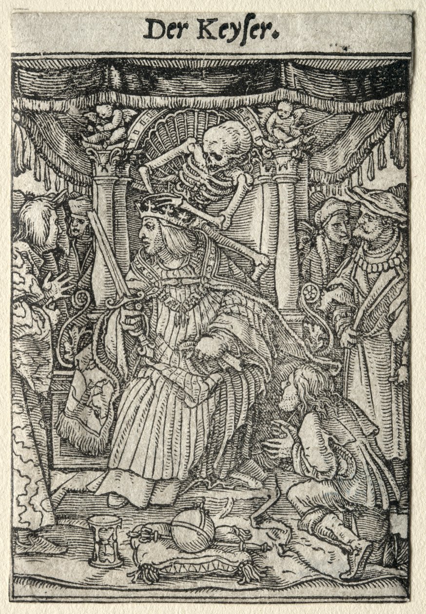 Dödsdansen: Kejsaren. av Hans Holbein
