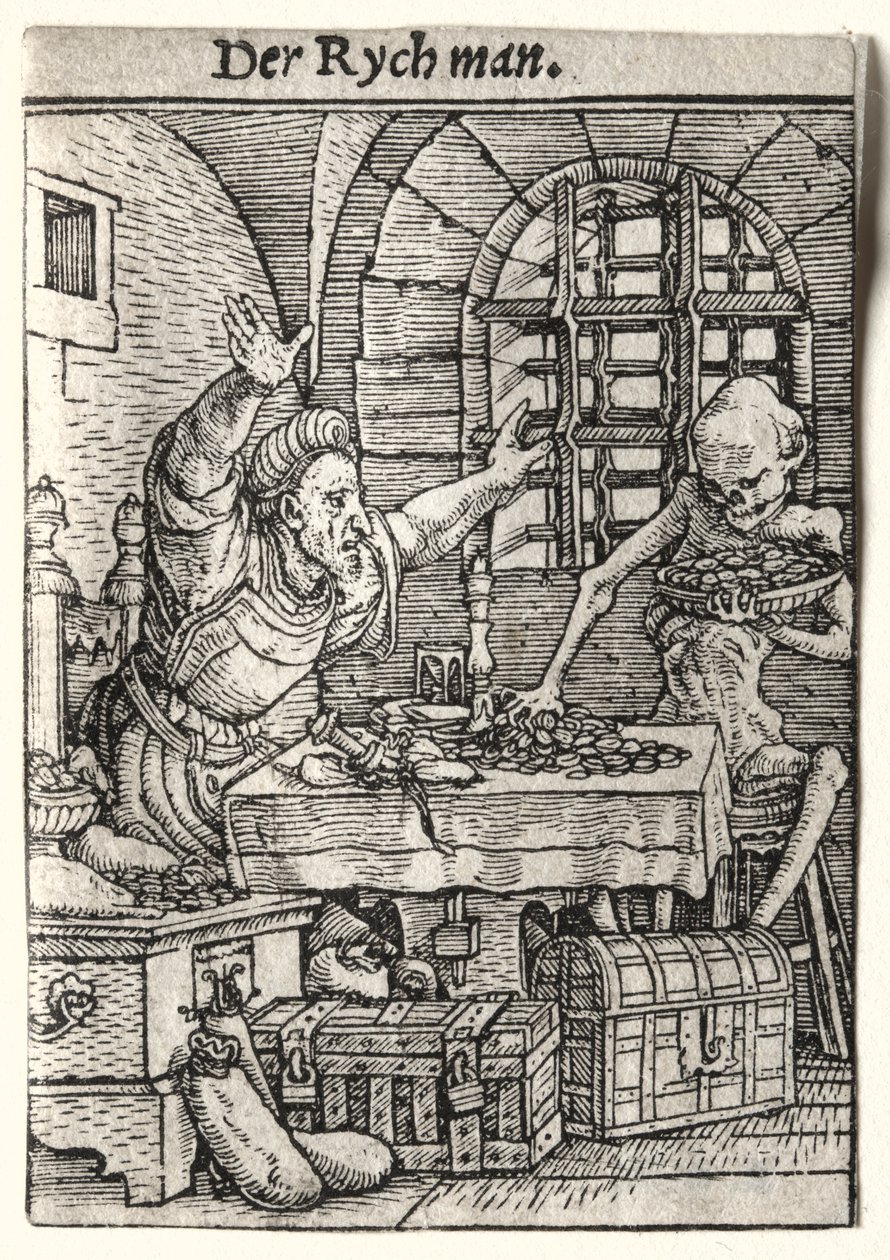 Dödsdansen: The Miser av Hans Holbein
