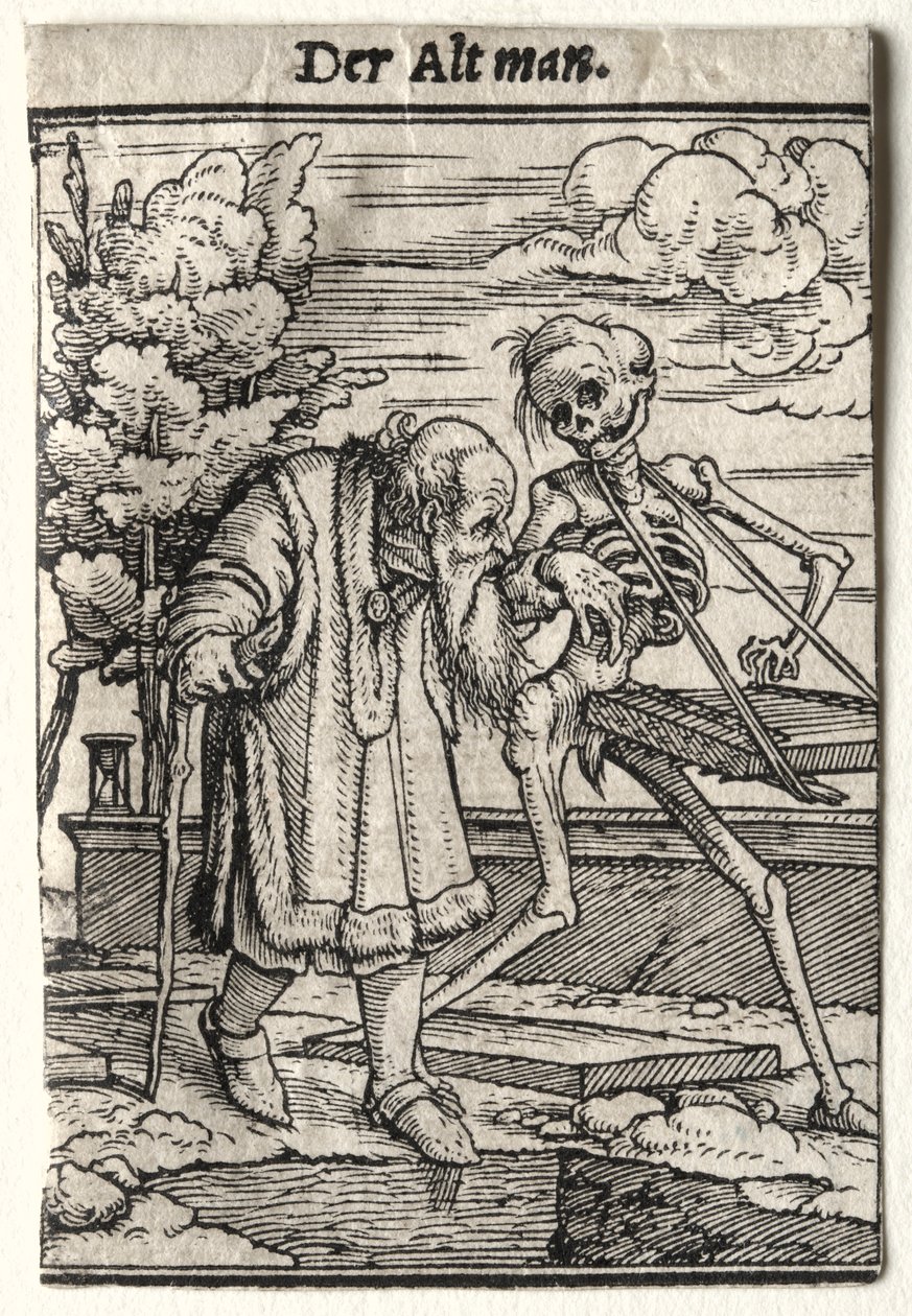 Dödsdansen: Den gamle av Hans Holbein