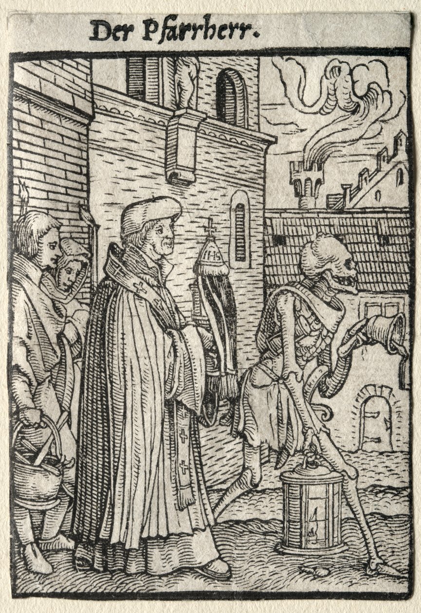 Dödsdansen: Pastorn av Hans Holbein