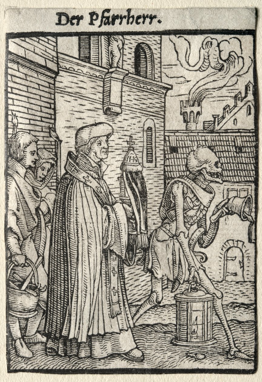 Dödsdansen: Pastorn. av Hans Holbein