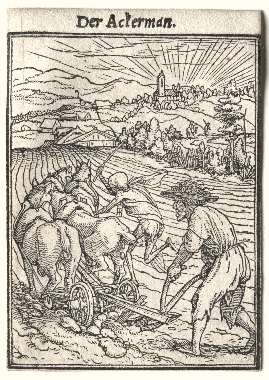 Dödsdansen: Plogmannen av Hans Holbein