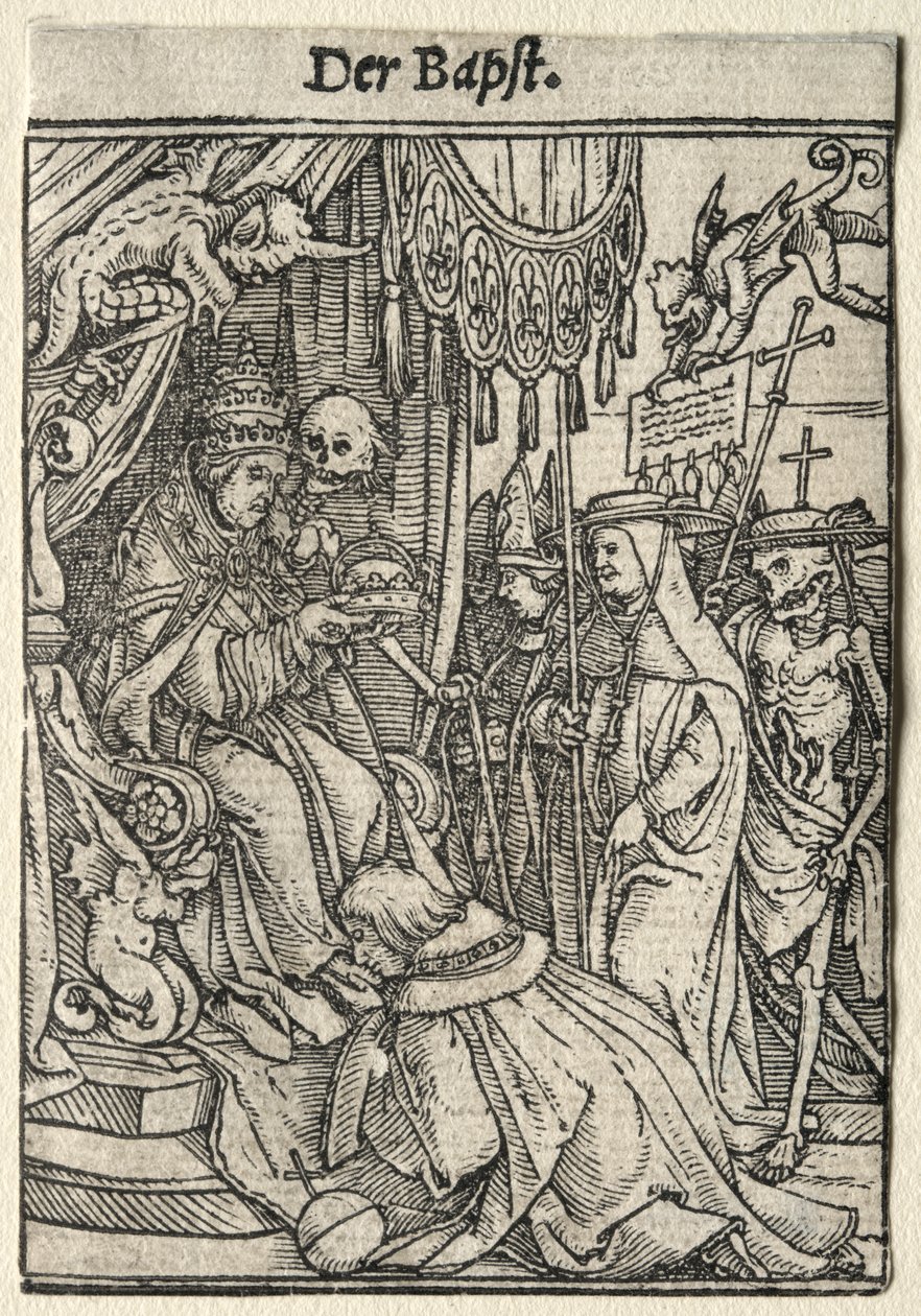 Dödsdansen: Påven av Hans Holbein
