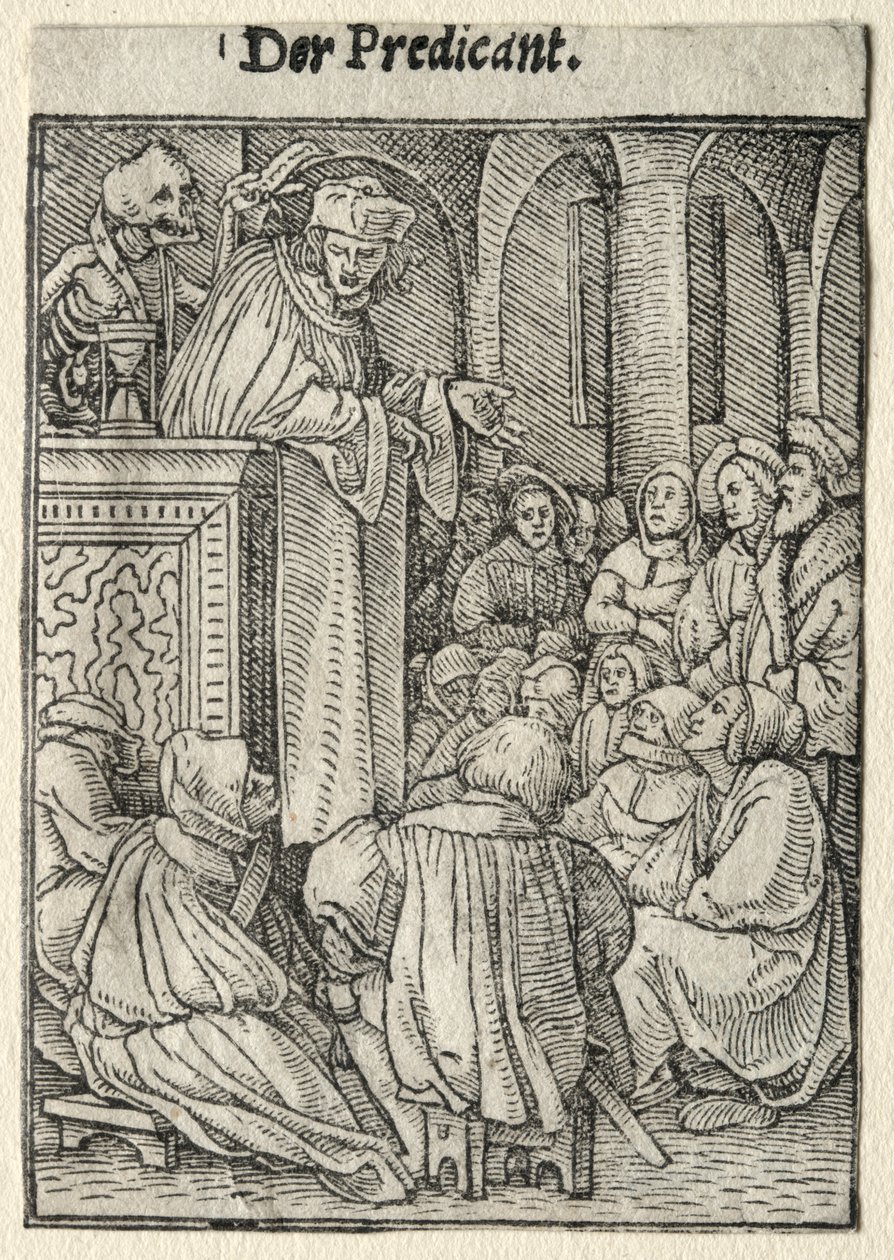 Dödsdansen: Predikaren av Hans Holbein