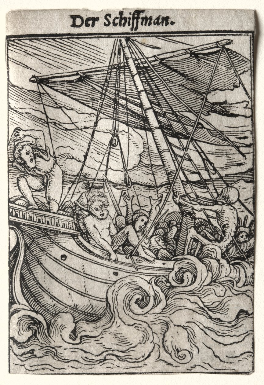 Dödsdansen: Sjömannen, ca. 1526. av Hans Holbein