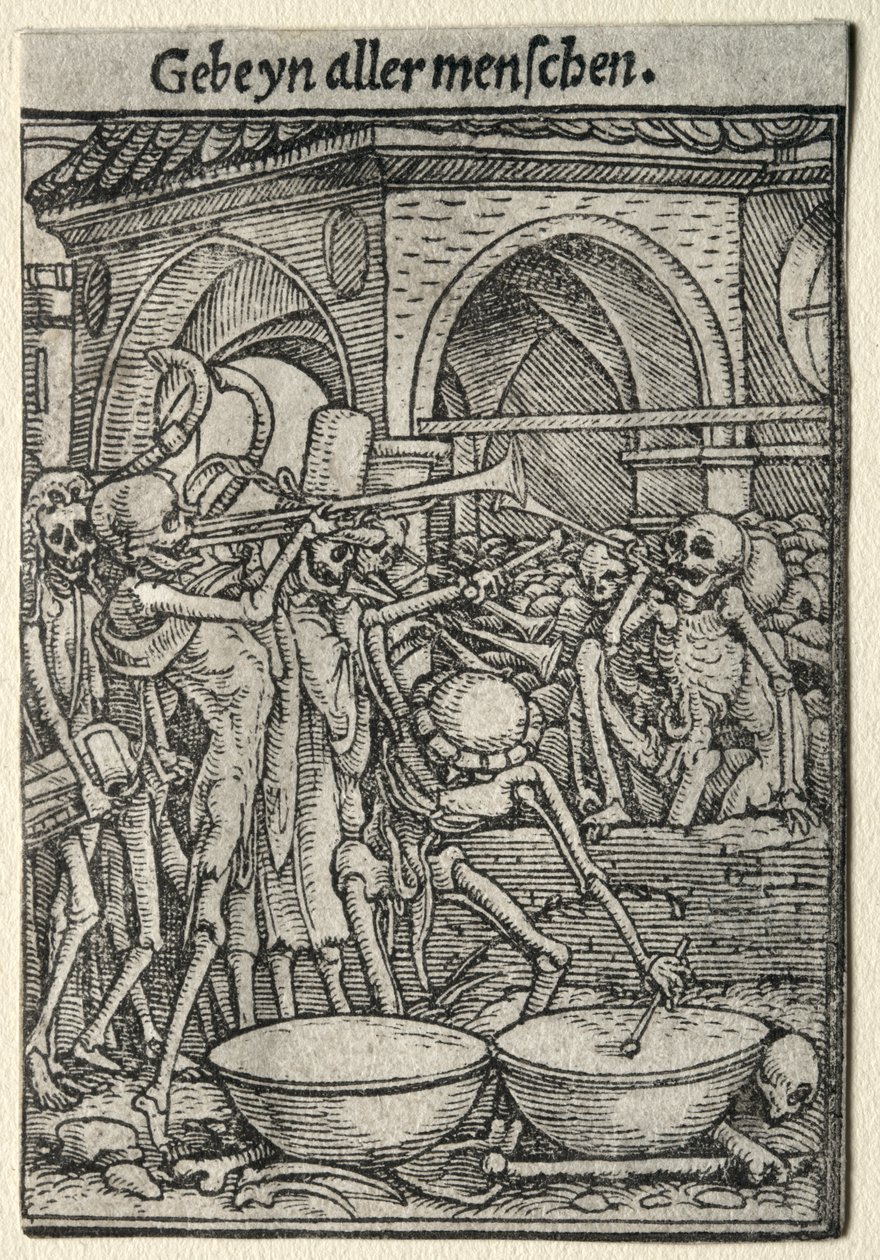 Dödsdansen: Dödens trumpetare av Hans Holbein