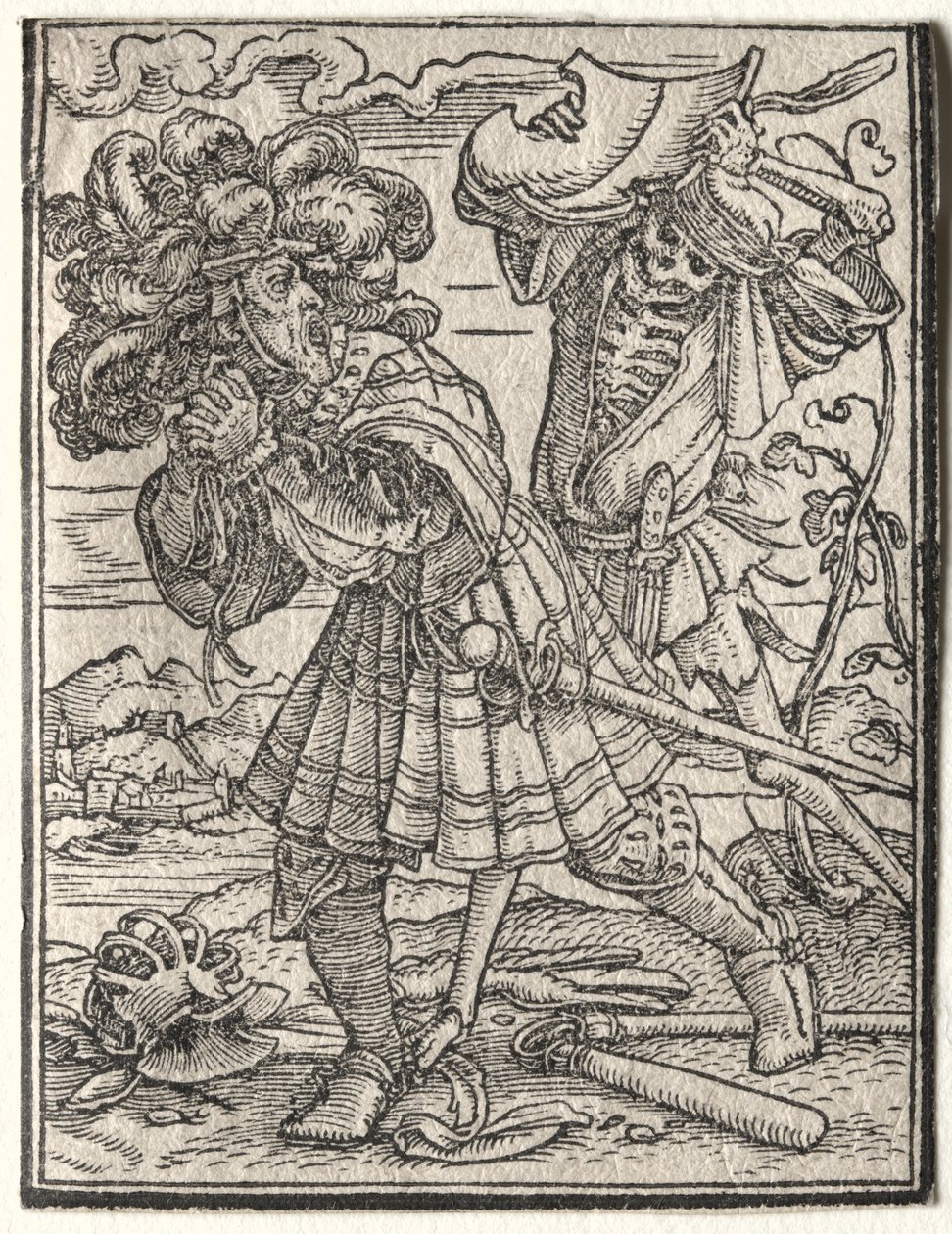Dödsdansen: Greven eller jarlen. av Hans Holbein