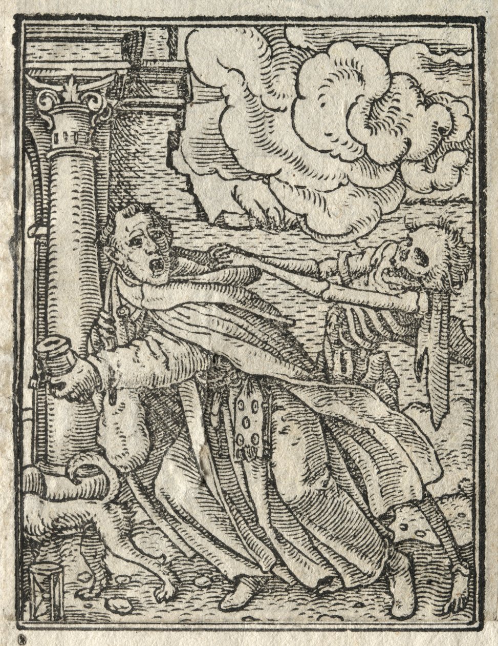 Dödsdansen: The Mendicant Friar; Nunnan av Hans Holbein