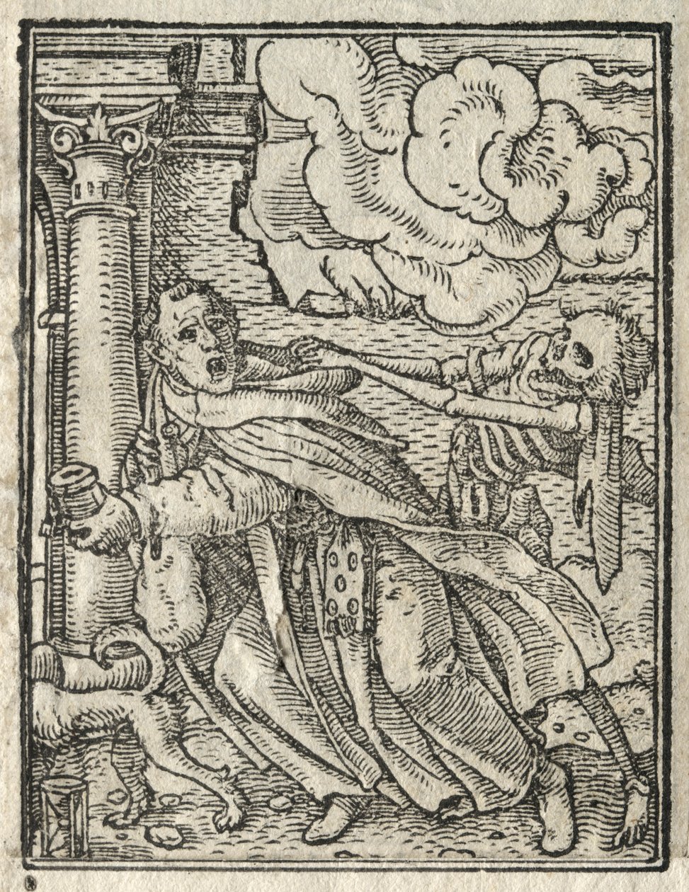 Dödsdansen: The Mendicant Friar, The Nun. av Hans Holbein