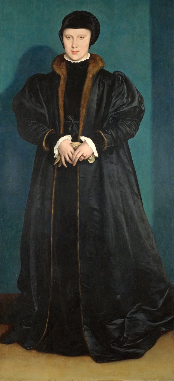 Christina av Danmark (1522-90) hertiginna av Milano, troligen 1538 av Hans Holbein der Jüngere