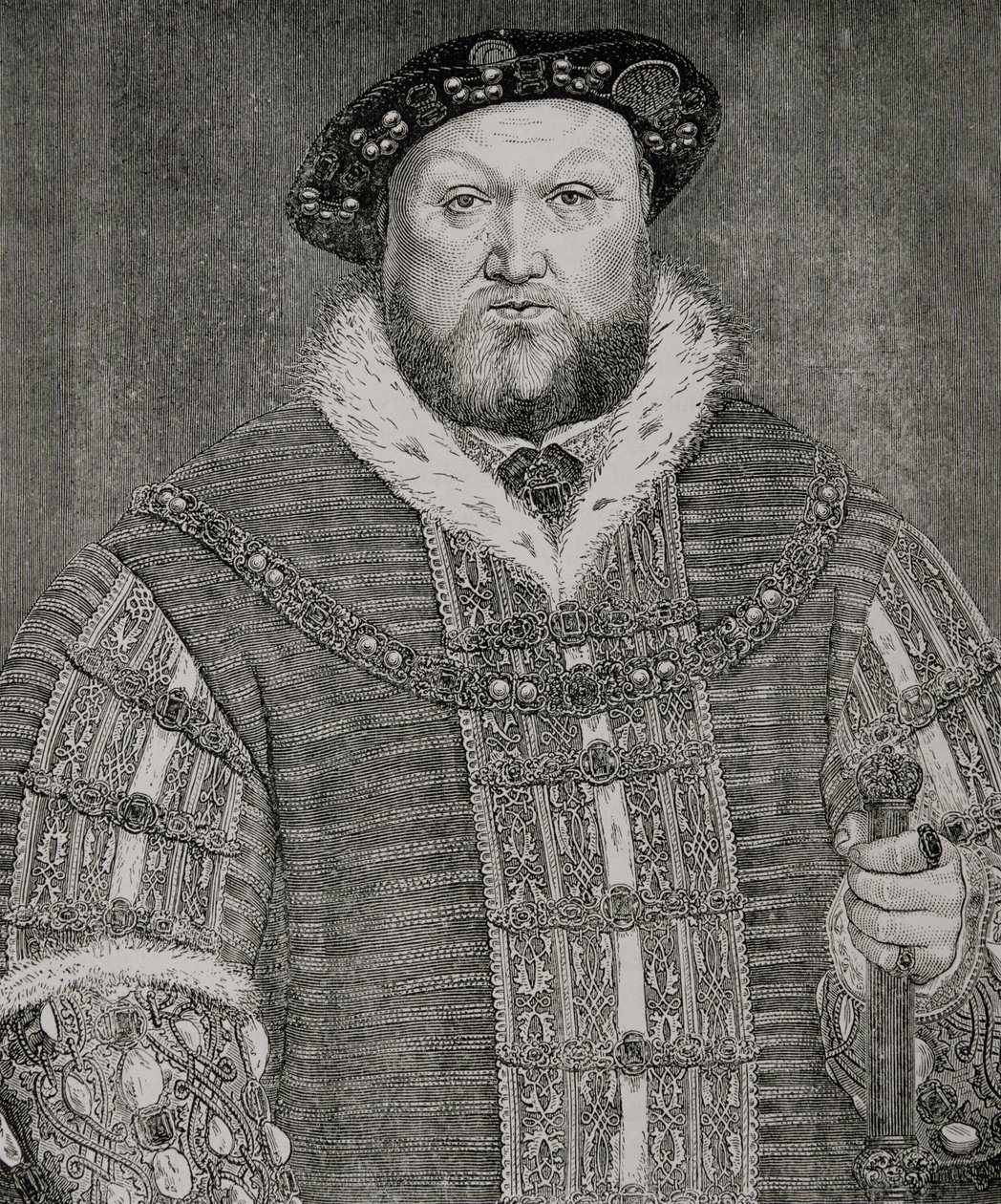 Henrik VIII (1491-1547) av Hans Holbein der Jüngere