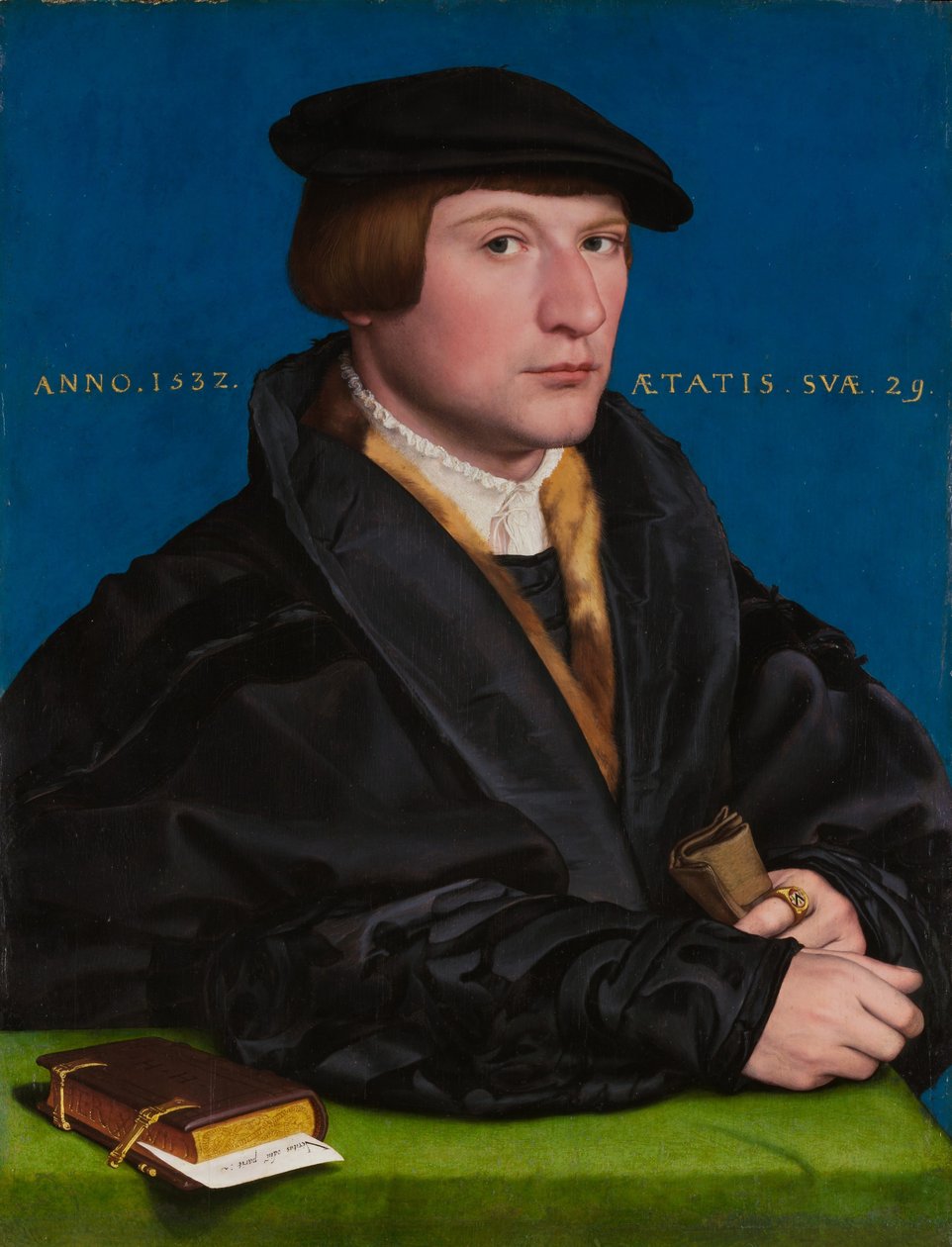 Hermann von Wedigh III (död 1560), 1532 (olja och guld på ek) av Hans Holbein der Jüngere