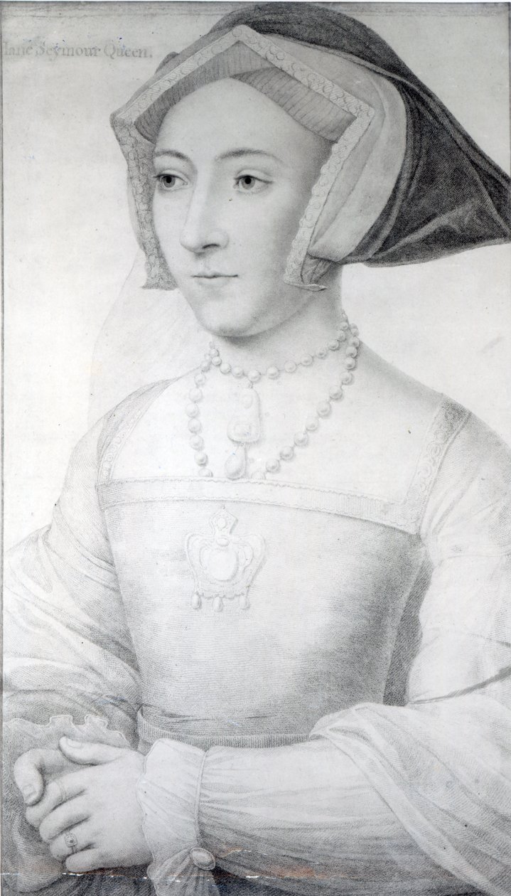 Jane Seymour, ca 1536 (krita, penna och bläck) av Hans Holbein der Jüngere