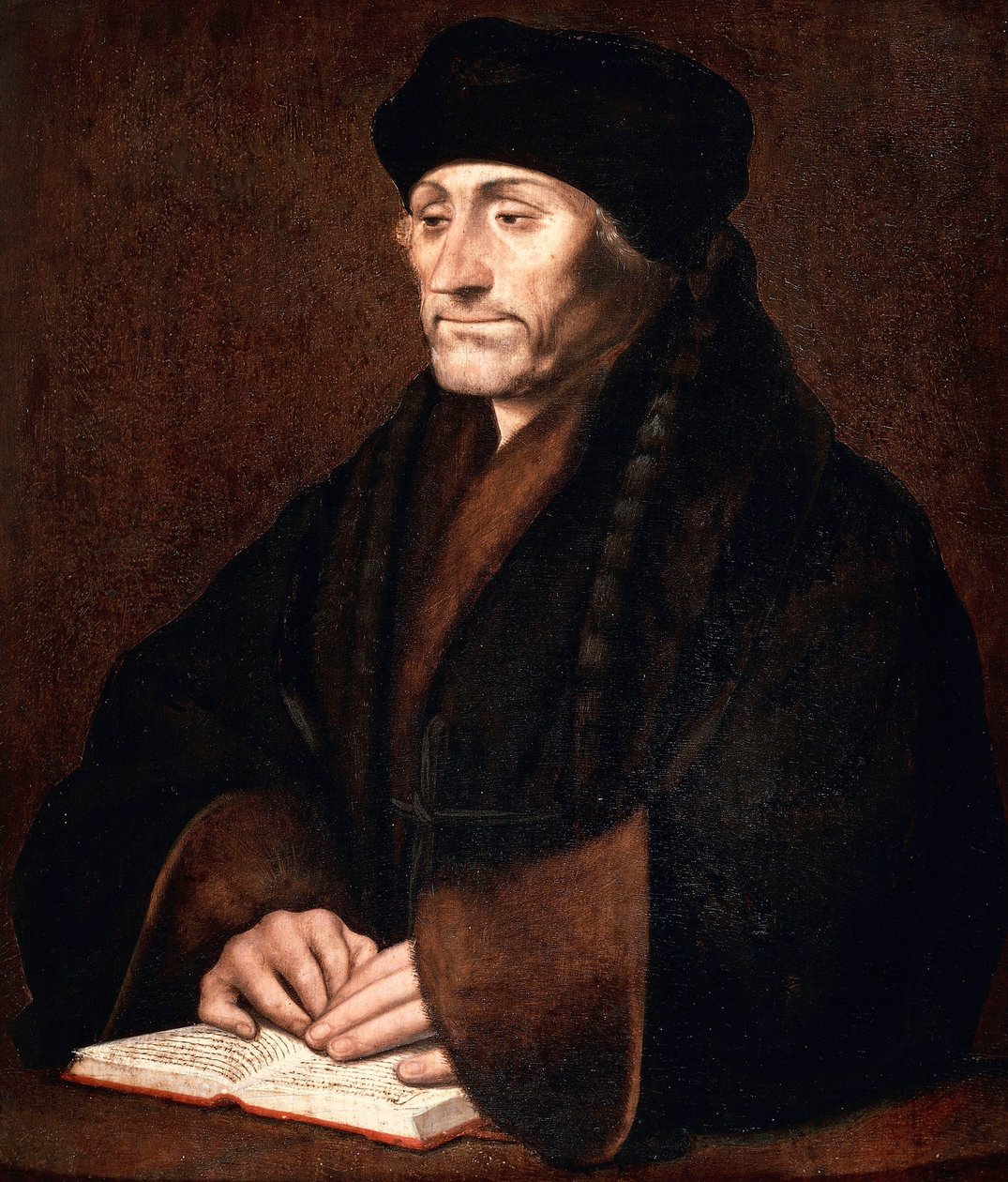 Porträtt av Desiderius Erasmus av Hans Holbein der Jüngere