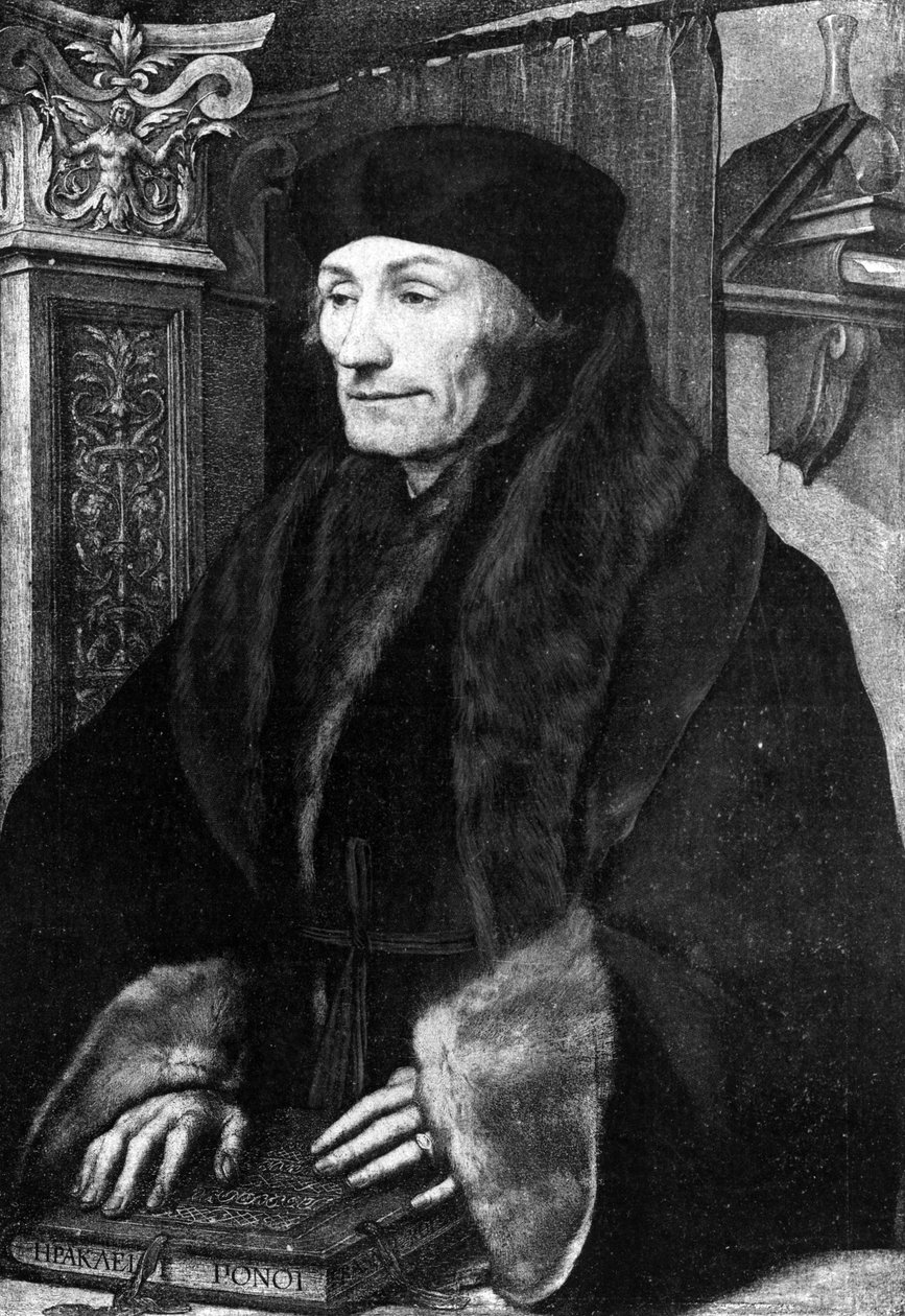 Porträtt av Erasmus av Hans Holbein der Jüngere