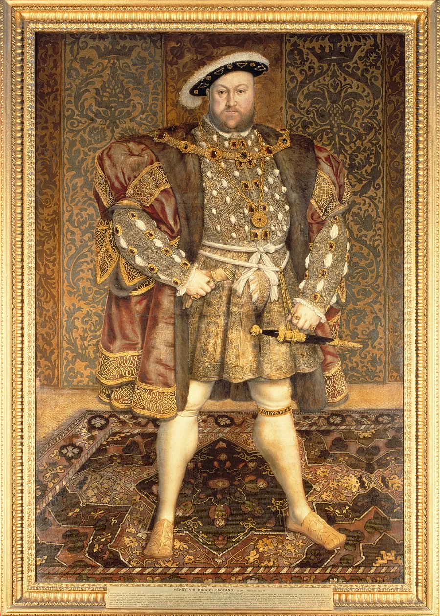 Porträtt av Henrik VIII (1491-1547) av Hans Holbein der Jüngere