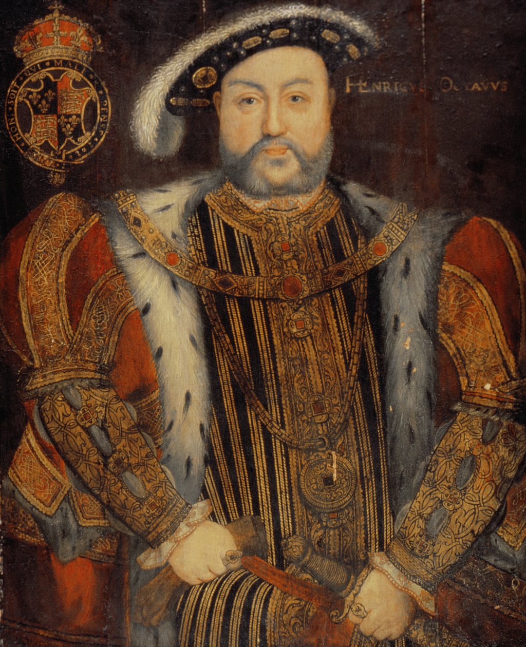 Porträtt av Henrik VIII (1491-1547) av Hans Holbein der Jüngere