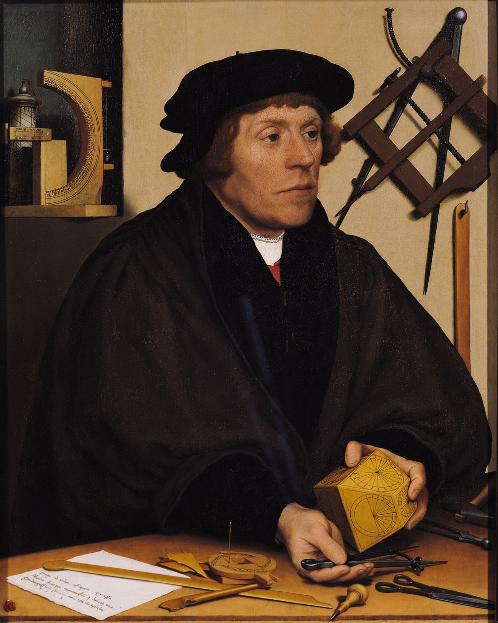 Porträtt av Nicholas Kratzer (1487-c.1550) 1528 av Hans Holbein der Jüngere