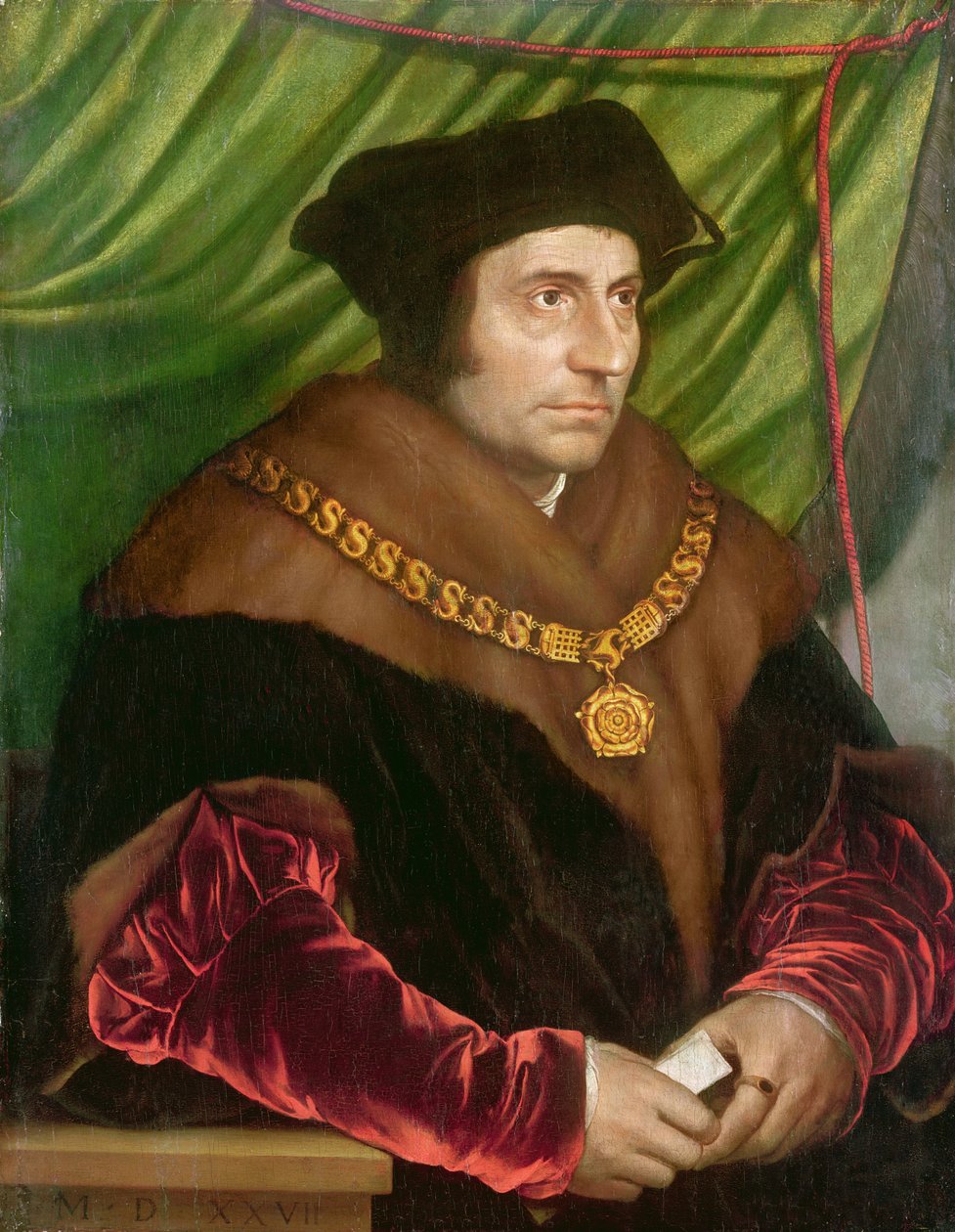 Portræt af Sir Thomas More (1478-1535) swed av Hans Holbein der Jüngere