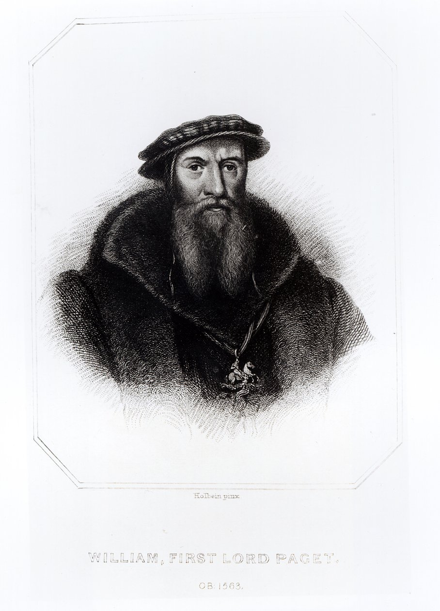 Porträtt av William, First Lord Paget av Hans Holbein der Jüngere
