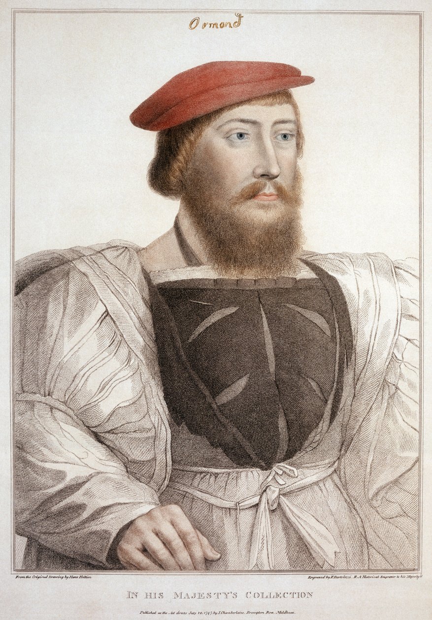 Sir Thomas Boleyn (1477-1539) graverad av Francesco Bartolozzi (1727-1815) 1797 av Hans Holbein der Jüngere