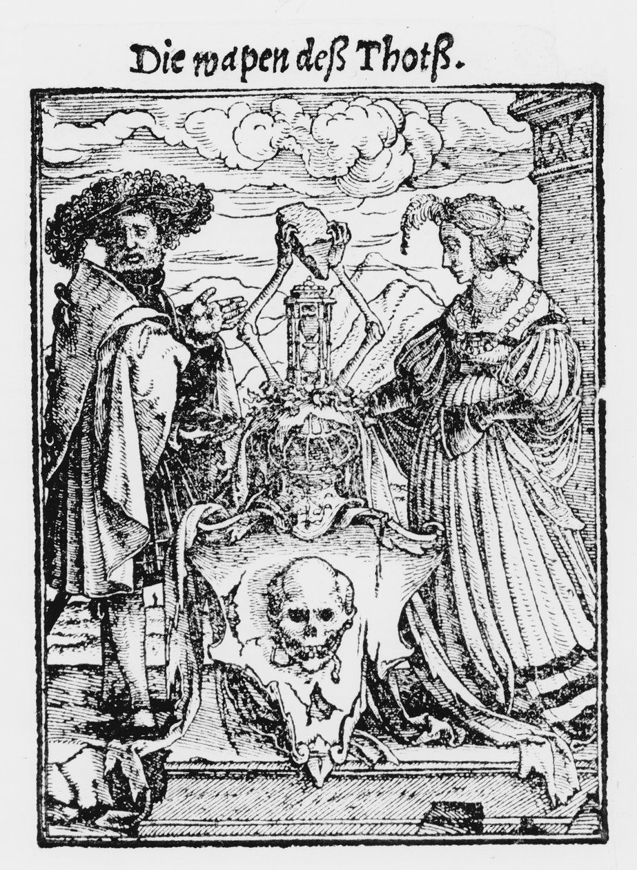 De dödas låda, från "Dödsdansen", graverad av Hans Lutzelburger, ca 1538 av Hans Holbein der Jüngere