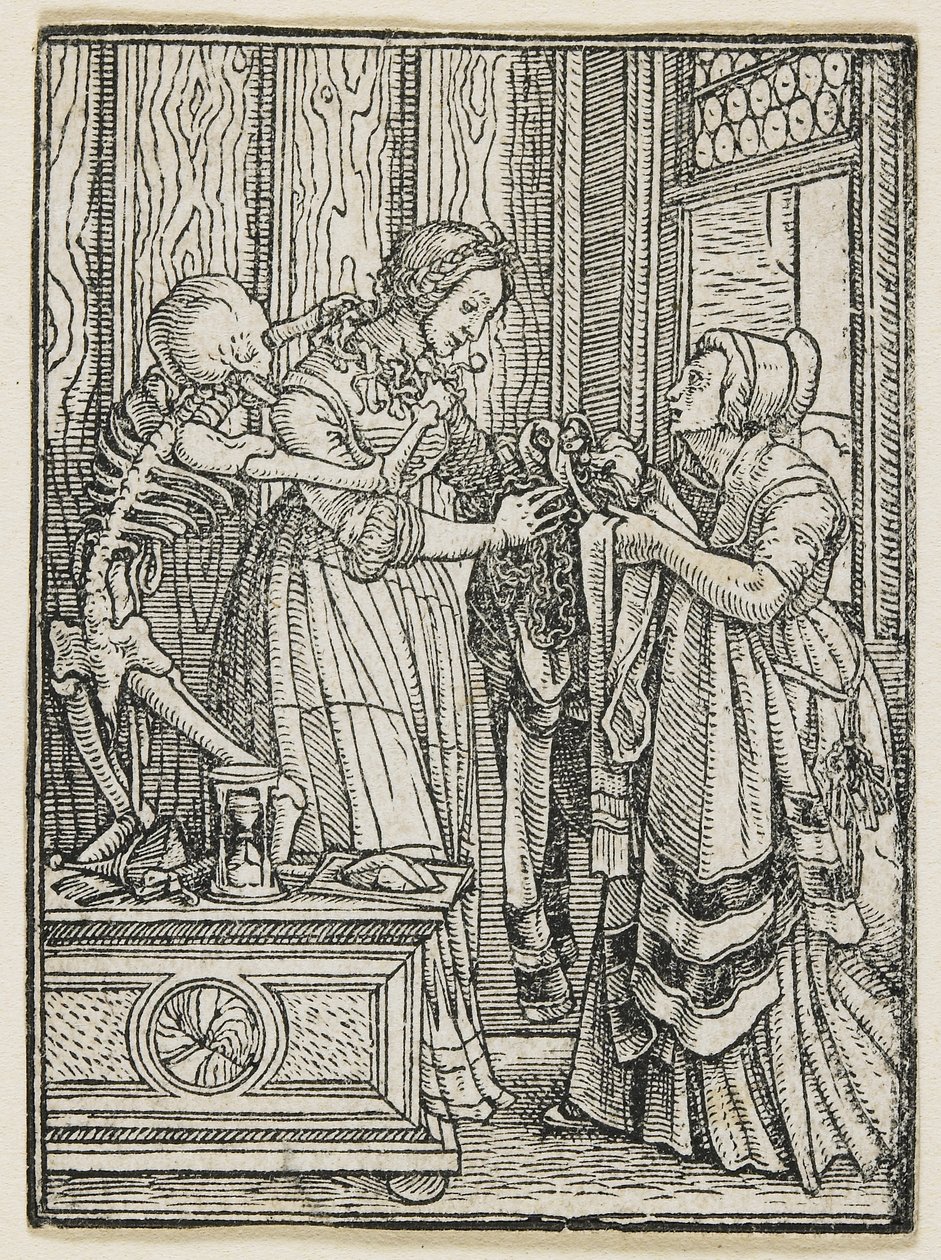 Grevinnan från Dödsdansen (Lyons), 1538, 1523-1526 av Hans Holbein der Jüngere