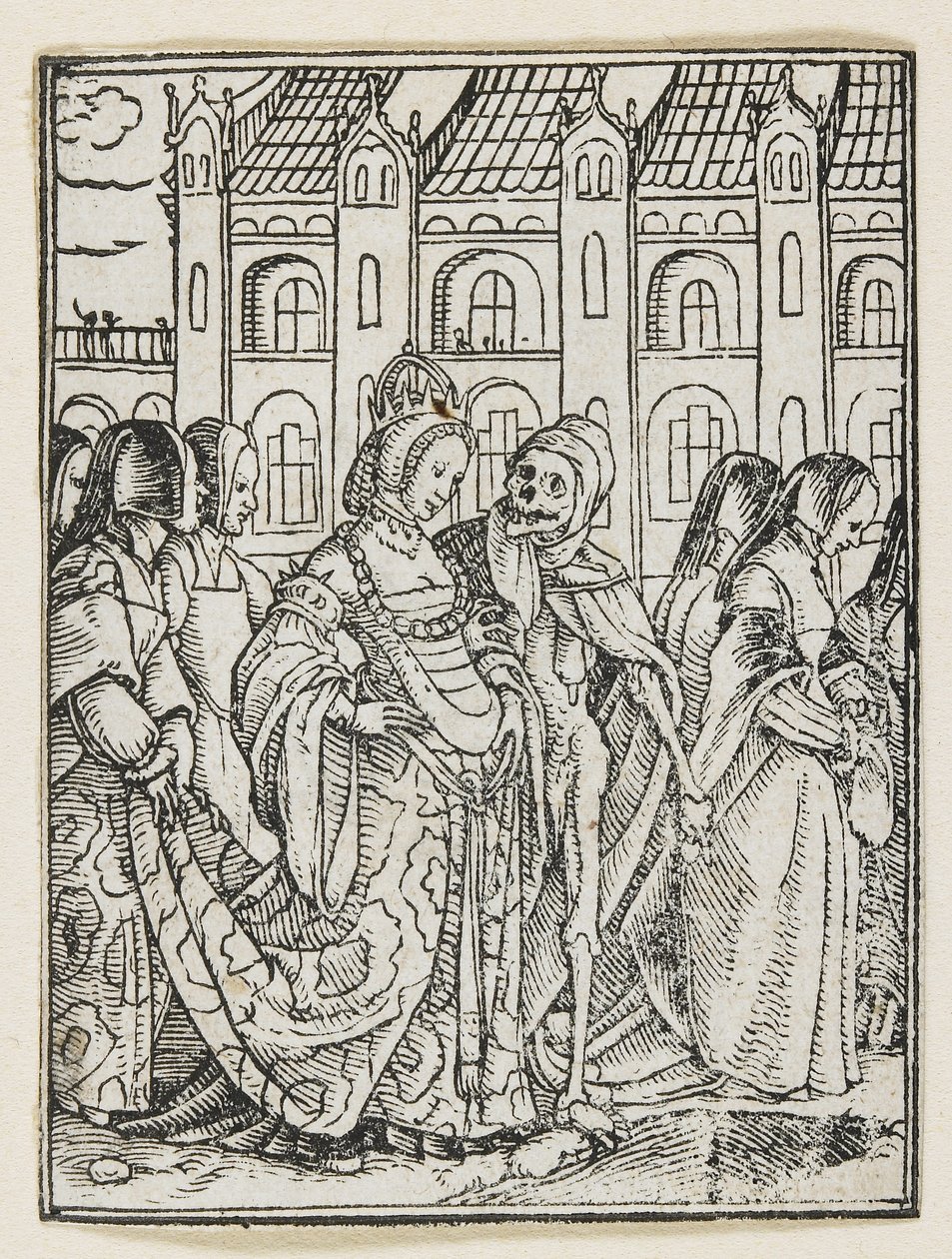Kejsarinnan från Dödsdansen (Lyon), 1538, 1523-1526 av Hans Holbein der Jüngere