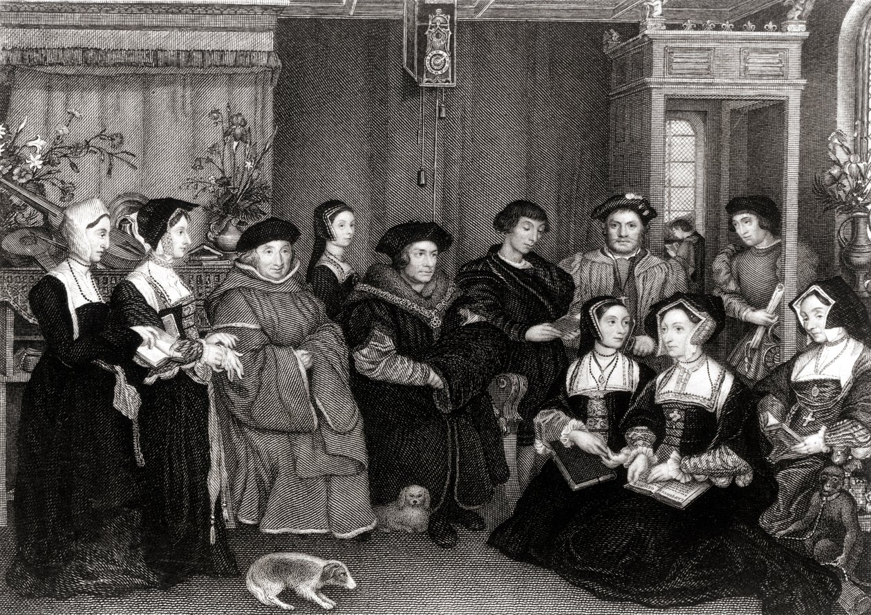 The Family of Thomas More (1478-1535), kansler i England av Hans Holbein der Jüngere