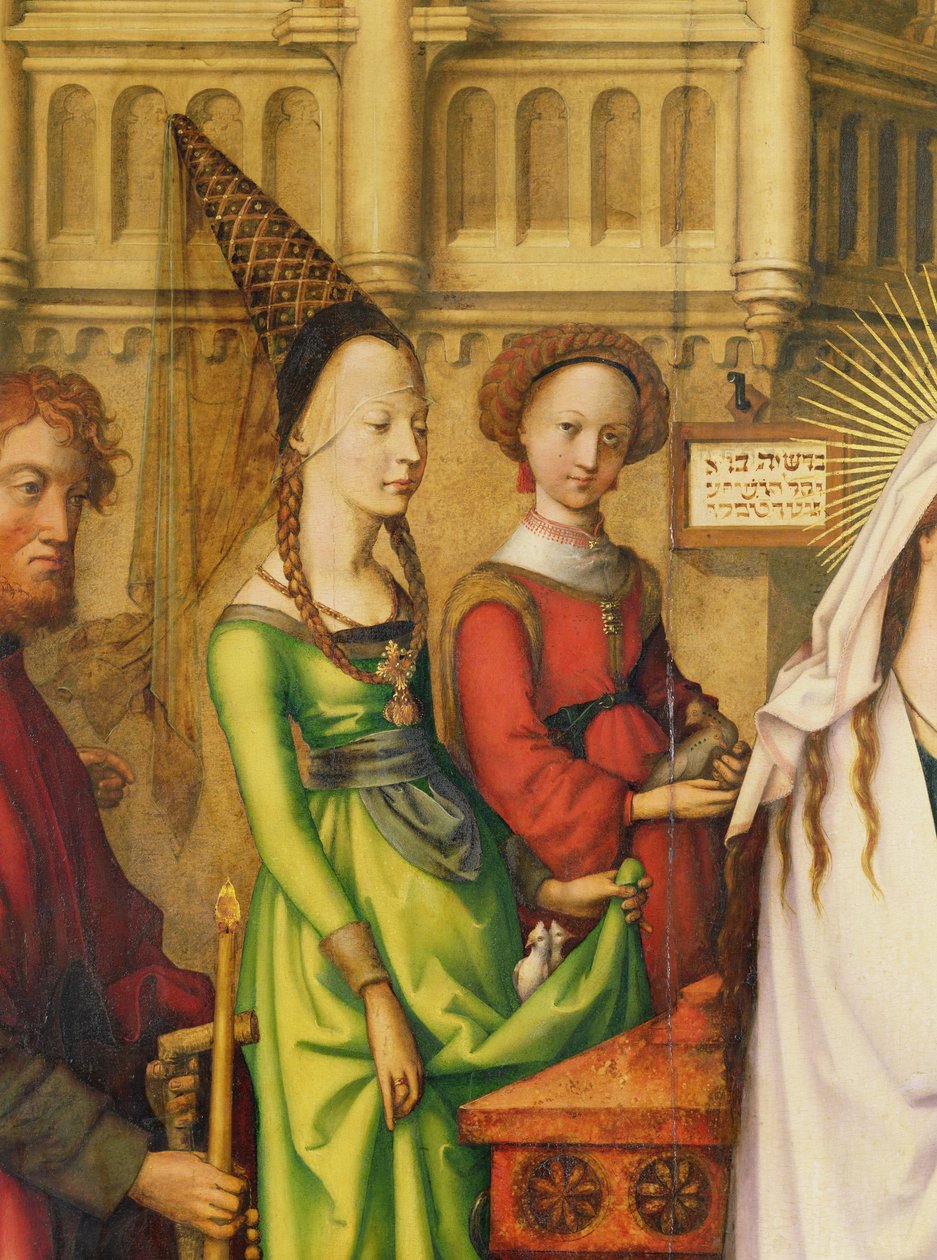 Detalj av skildringen av Kristus i templet, 1500 (se även 147225) av Hans Holbein the Elder